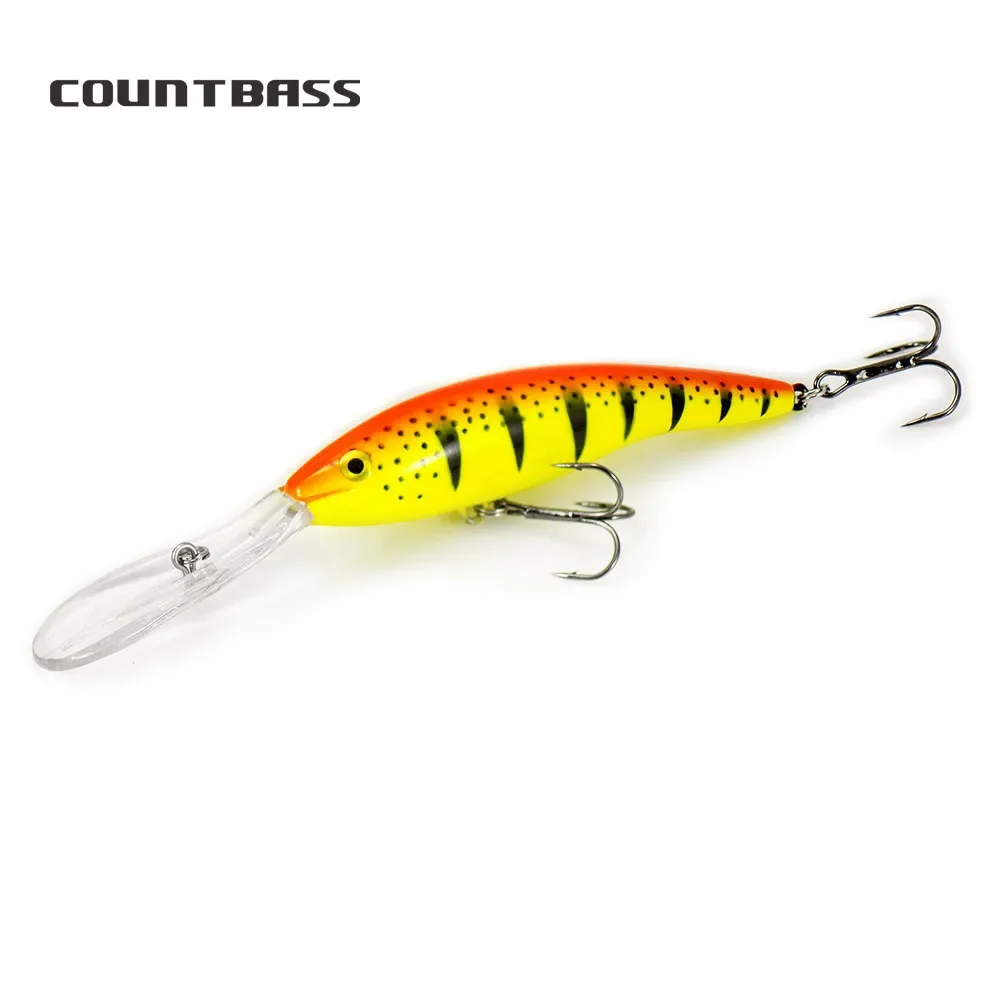 Countbass Deep Tail Wobbler 90mm 14,6g profundidad de buceo flotante 6M Crankbait Chatterbait Señuelos de pesca cebo duro