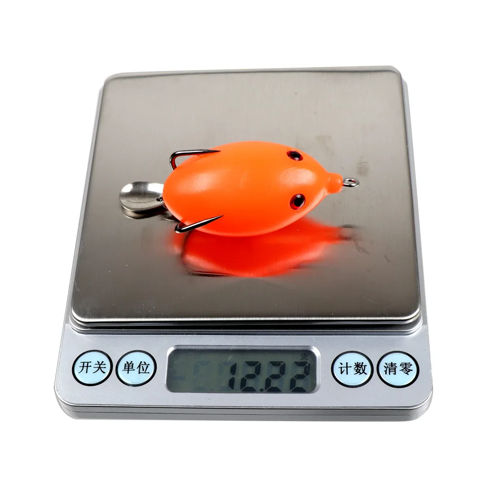 Señuelo de pesca de rana suave, cebo biónico con doble gancho, 6cm/13g - imagen 4