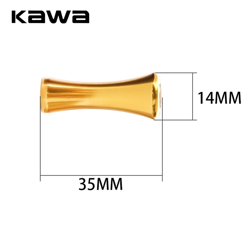 Kawa-perilla de mano para carrete de pesca, accesorio de aleación de aluminio de 2 piezas para MANGO, peso artesanal - imagen 5