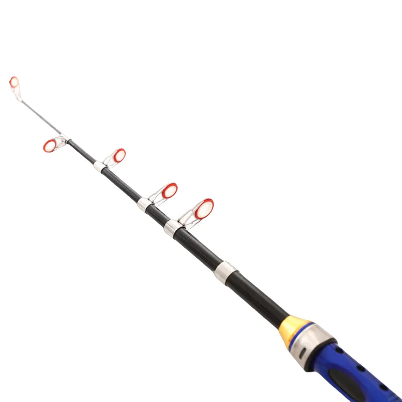 Caña de pescar telescópica ultraligera, caña de mano de fibra de carbono para lago, alimentador de carpa, aparejos de cañas de pescar portátiles - imagen 3