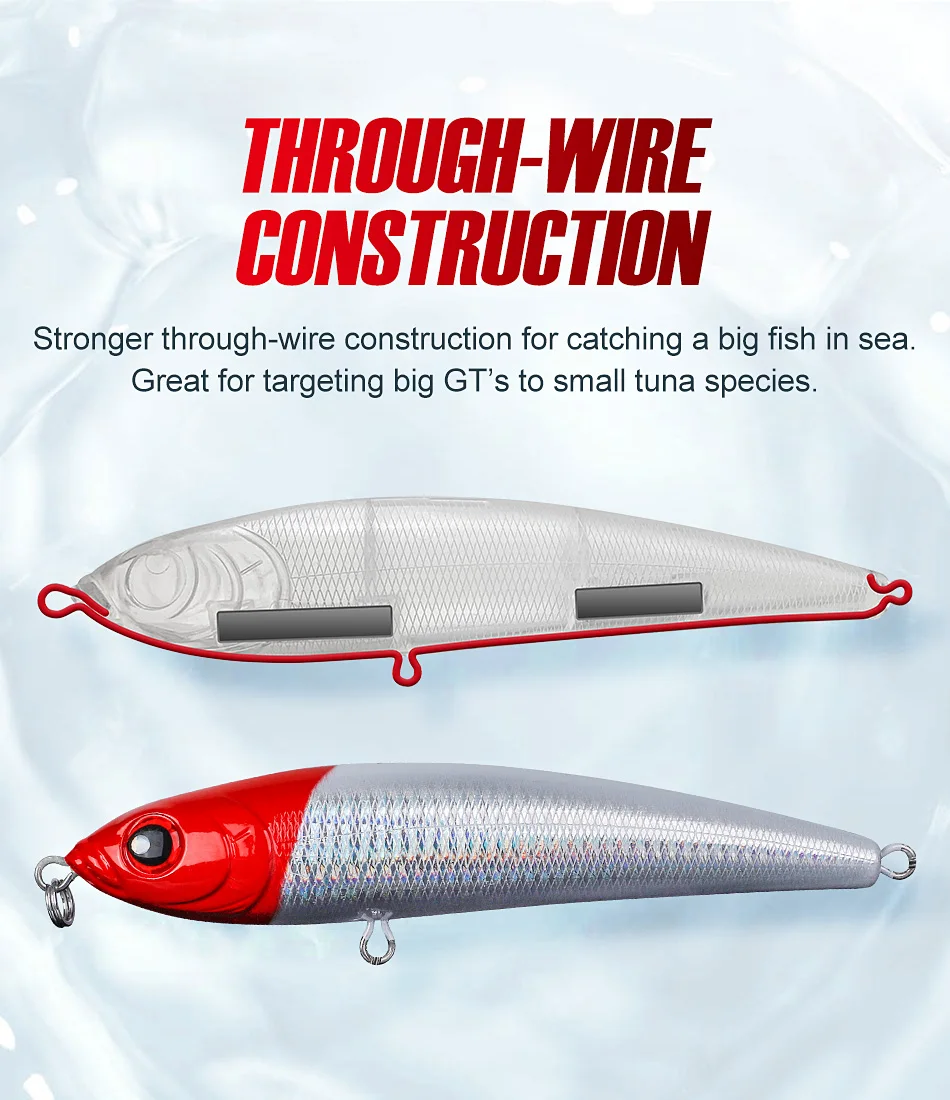 Construcción a través de alambres para una mayor durabilidad y rendimiento en la pesca marina