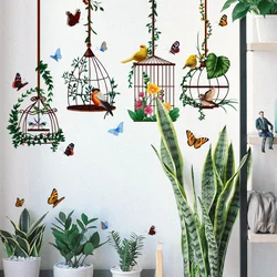 Pegatinas de Pared Jaula con Mariposas – Decoración Creativa Removible