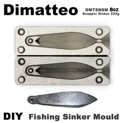 Molde de plomo artesanal Dimatteo – Pargo de pesca deportiva
