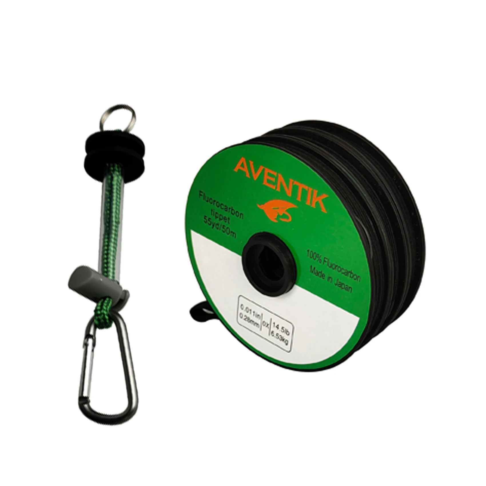Aventik-líder de pesca con mosca, hilo de fluorocarbono, soporte de Tippet, hundimiento rápido, Invisible, 50 metros/carrete - imagen 4