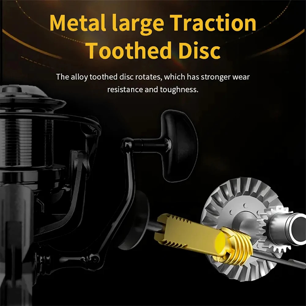 Carrete de pesca Baitcasting súper suave, carrete de Metal de aleación de aluminio duradero de dos colores, adecuado para principiantes y pescadores avanzados - imagen 4