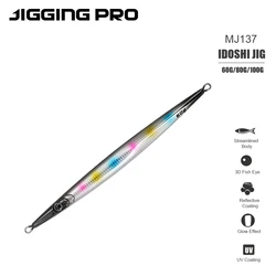 JIGGING PRO Jig metálico vertical 60‑100 g – acción rápida para pesca en el mar