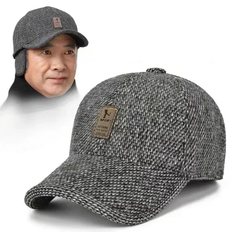 Gorra de algodón protección solar pesca hombre otoño invierno - imagen 2