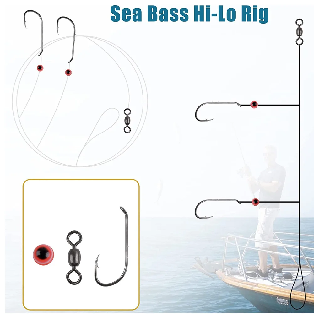 Caja de aparejos de pesca de agua salada, 185 piezas, Flounder Fluke, aparejos de pesca, hojas de sauce, Bucktail, Mylar, accesorios para hacer señuelos - imagen 5