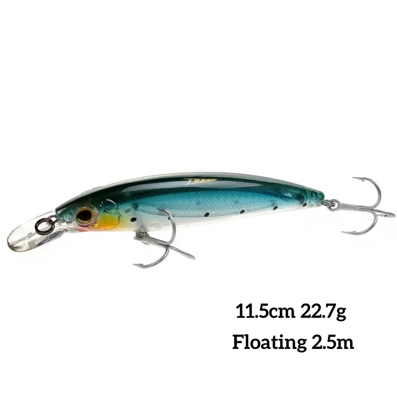 Swolfy Wobbler Minnow Flotante 11,5cm – Señuelo Artificial para Lucio - imagen 2