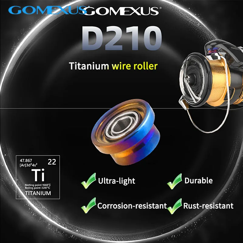 Rodillo de hilo de pescar de titanio Gomexus para carrete giratorio daiwa 23 Legalis 1000-4000 - imagen 4