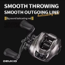 Carrete Baitcasting Ultraligero Deukio para Pesca en Agua Salada