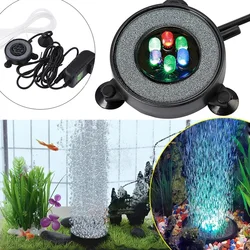 Luz LED impermeable para pecera - Color cambiante, redonda, versatil