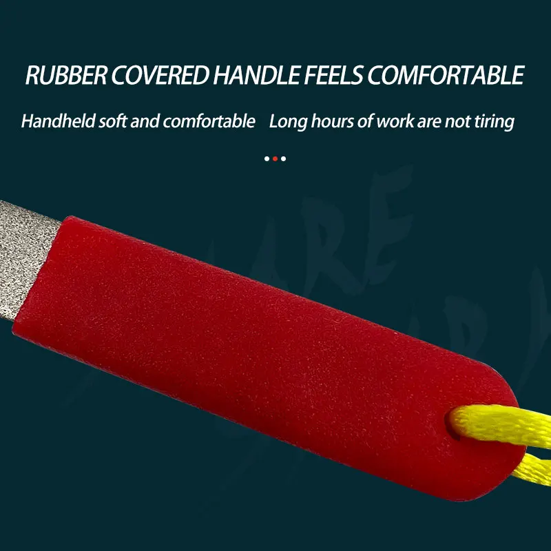 Herramientas de pesca de doble cara, piedra de afilar de gancho de diamante de grano 400/800, Lima de pulido portátil, piedra de afilar de anzuelo de pescado - imagen 4