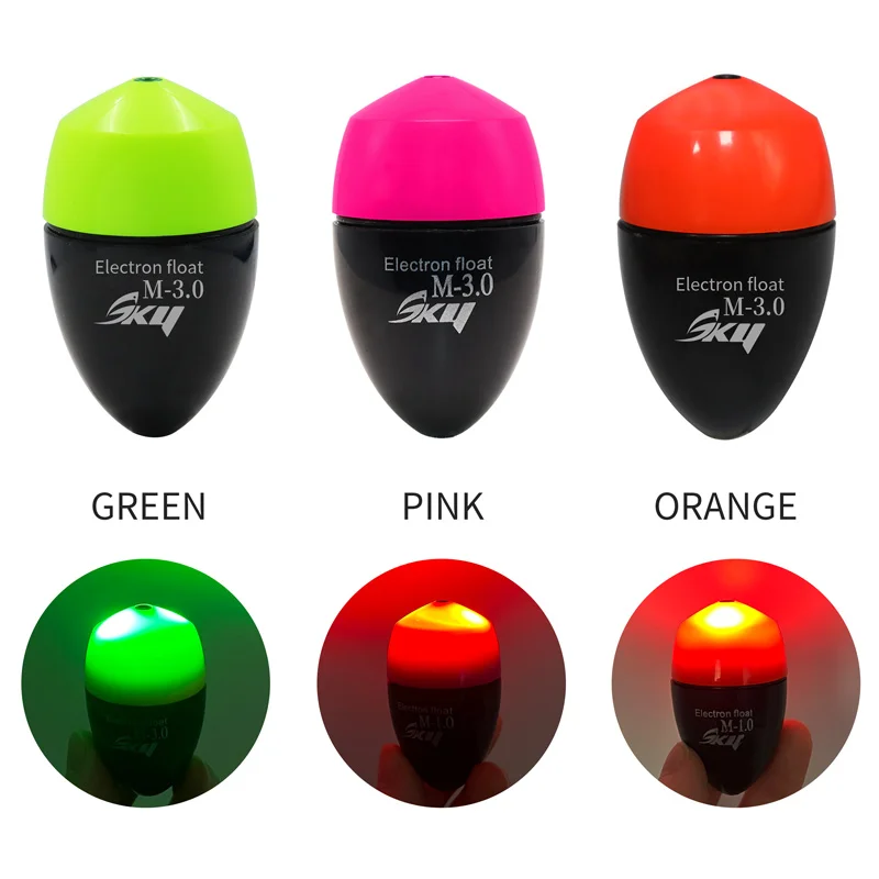 ZYZ flotador de pesca eléctrico Bobber ABS impermeable mar pesca agujero flotador agua salada pesca en roca Abo accesorios de aparejos de deriva - imagen 3