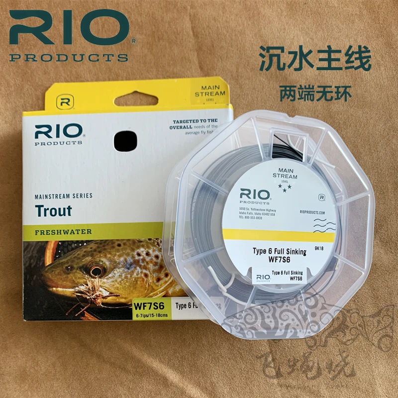 Spot RIO trucha línea principal de agua flotante S6, línea principal sumergida S3, extremo frontal, línea principal sumergida, pesca con mosca, quema de moscas - imagen 4