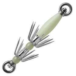Anzuelo de calamar gigante, Accesorio luminoso de pesca, paraguas, 15cm-23cm, 1 unidad
