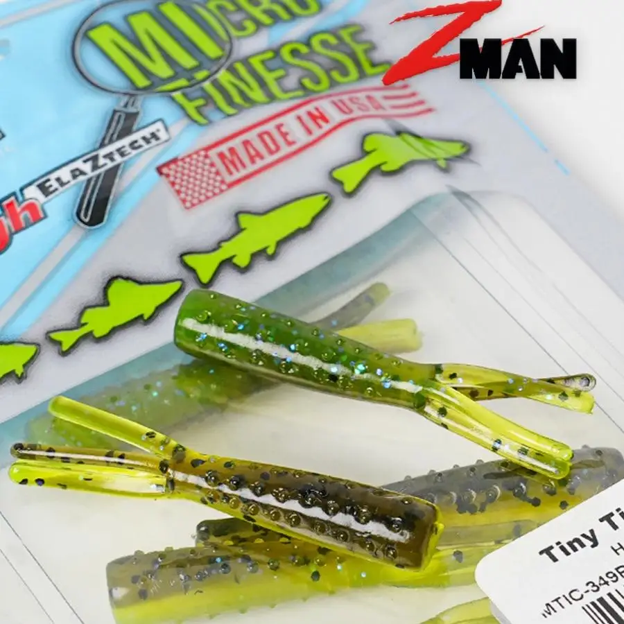 Zman EE. UU. importó pequeño poliéster Tiny Ticklerz Ned flotante resistente a mordeduras de agua Luya cebo suave - imagen 5