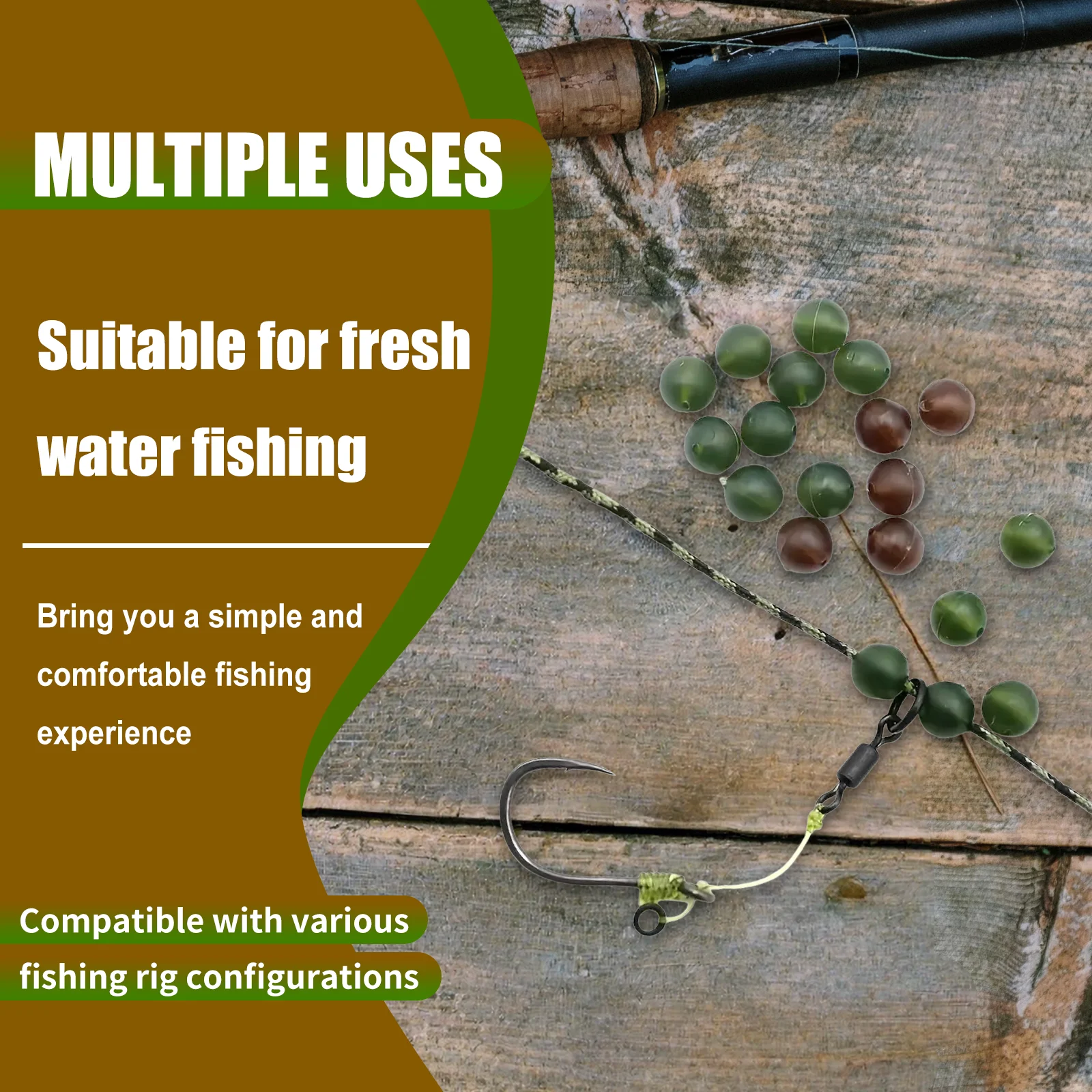 Cuentas de goma para pesca de carpa – Montaje Chod y helicóptero - imagen 5