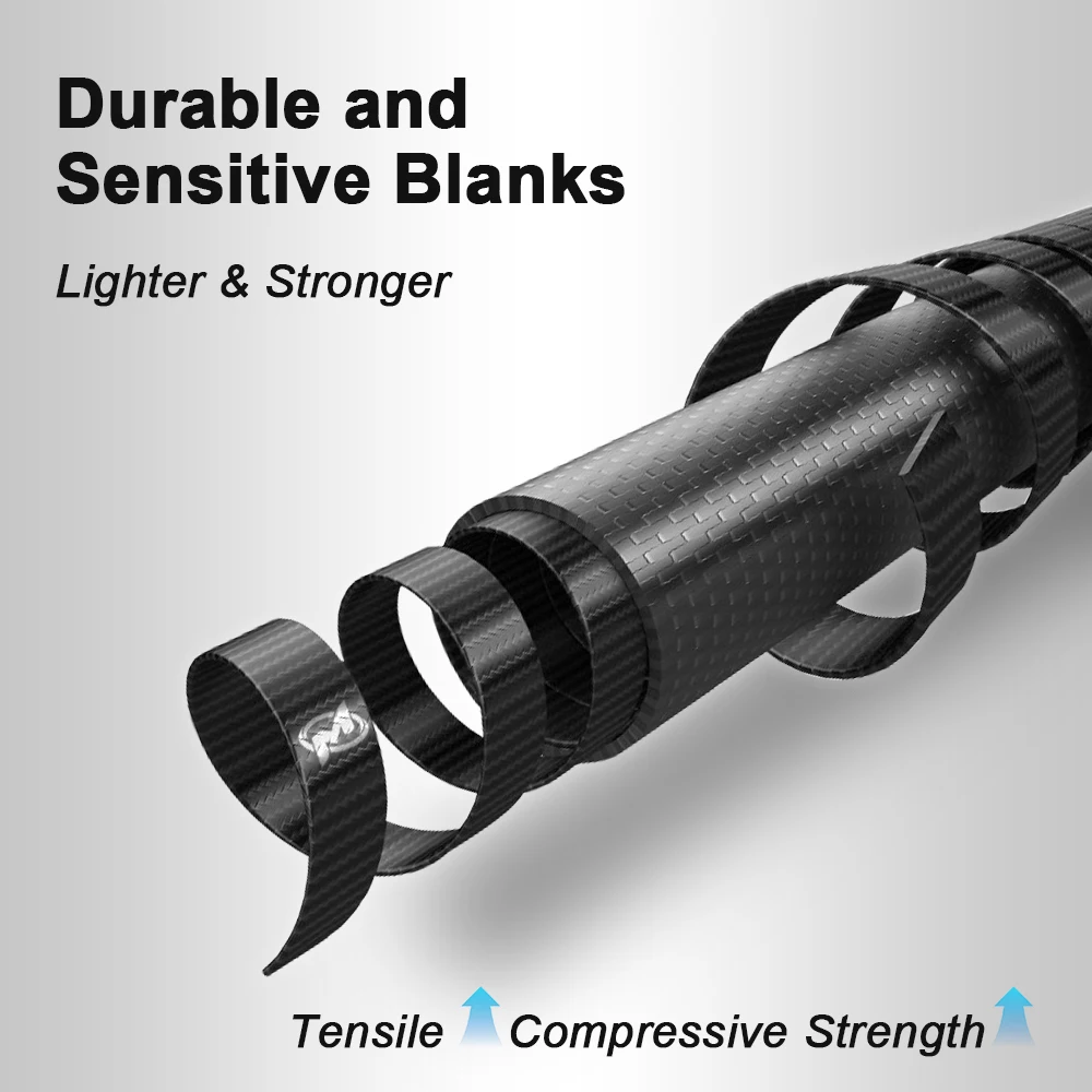 Caña de pescar giratoria MIFINE ROAD DEFENDER, anillos FUJI CW 10-42g/15-62g MH/H, potencia para agua salada, perca de agua dulce, caña de pescar de lubina - imagen 5