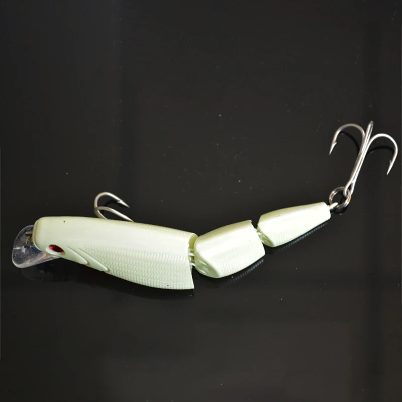 Señuelo de pesca multicapa de 15g/11cm, ojos 3D, pececillo flotante, Wobblers láser Aritificial, aparejos de pesca de plástico duro Crankbait, 1 unidad - imagen 5