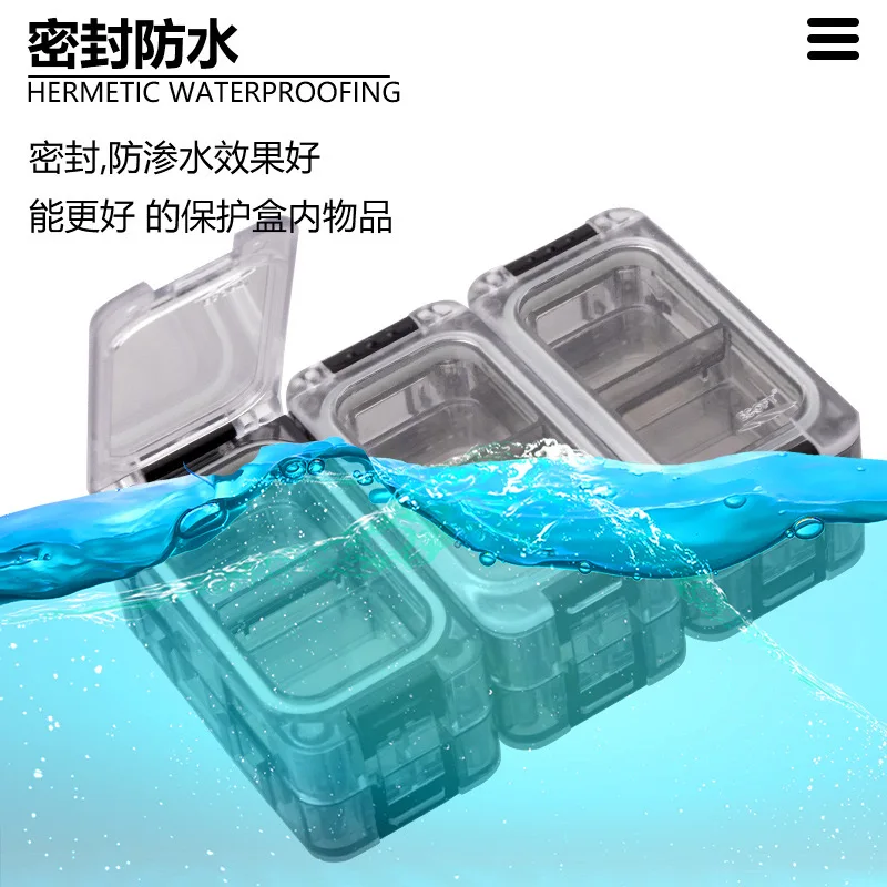 Caja de almacenamiento de cubo de Rubik ECOFT, caja luminosa sellada, impermeable, paquete de seis dispositivos de pesca Luaji con partición - imagen 4