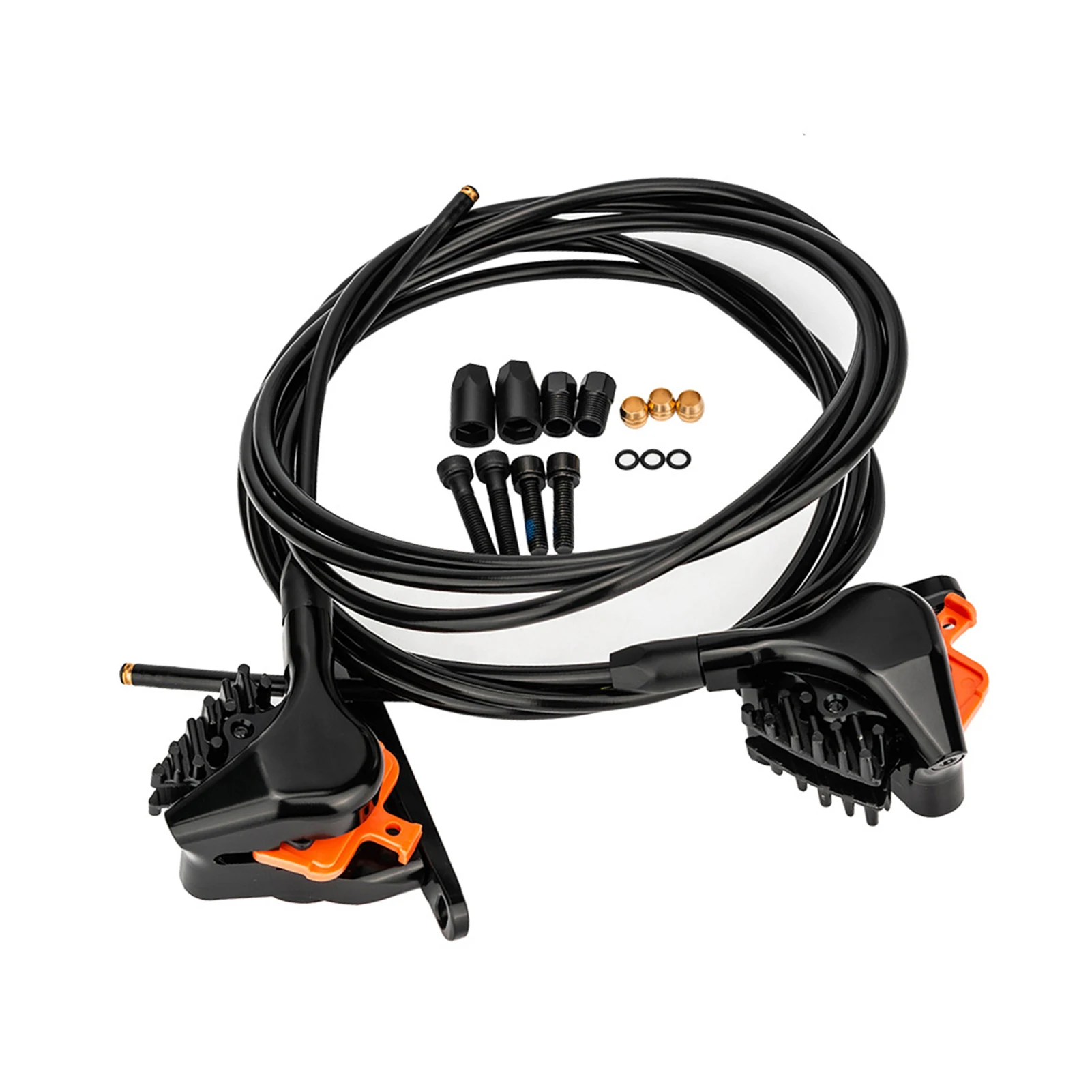 Frenos de disco hidráulicos para bicicleta de carretera, sistema de aceite mineral de aluminio con dos pinzas de pistón - imagen 2