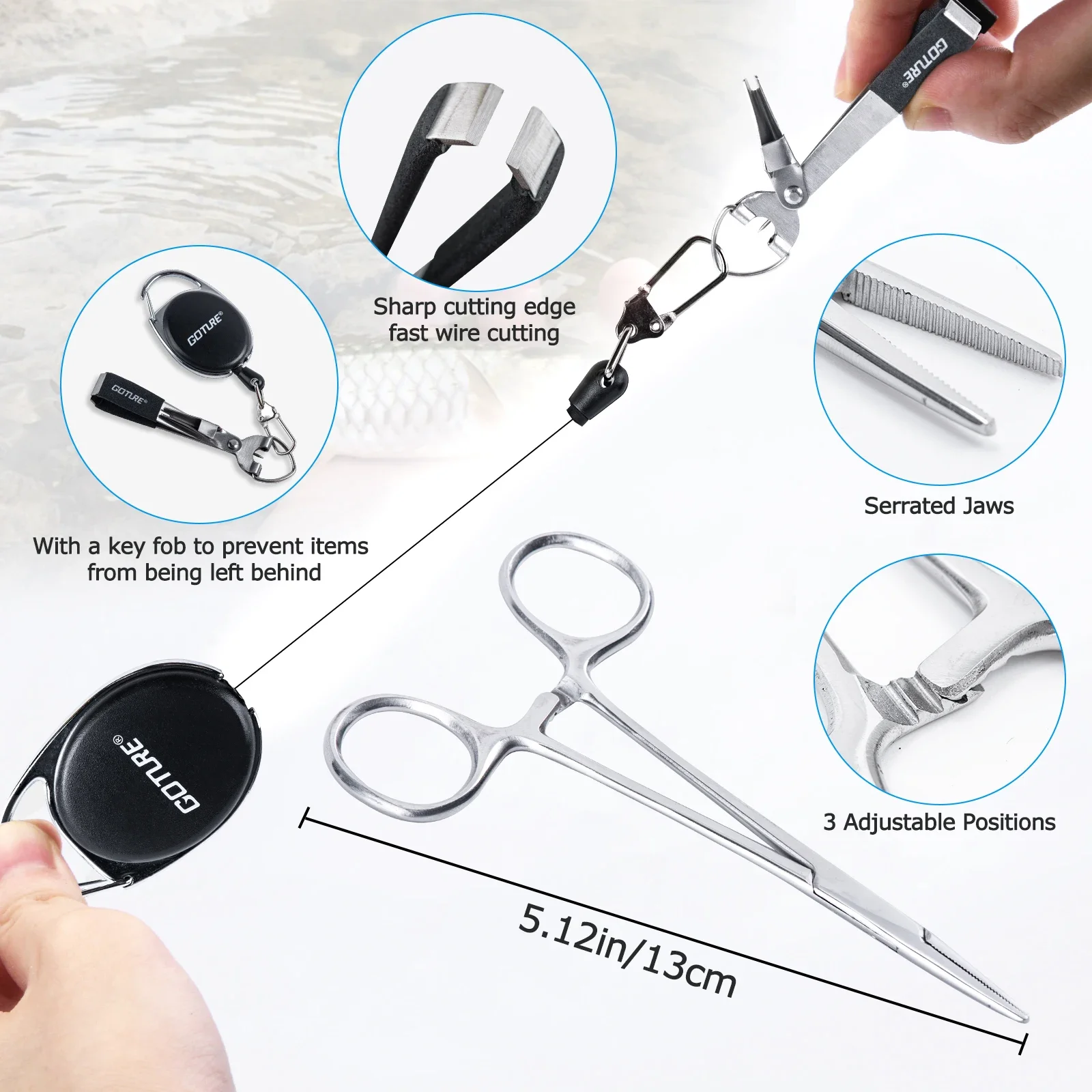 Goture-Juego combinado de caña y carrete de pesca con mosca, mango de corcho de carbono, caña de pescar de medio rápido, carrete, línea y accesorios de herramientas, 2,7 M - imagen 4