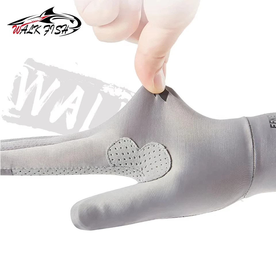 WALK FISH 1 par de guantes de pesca de verano protección solar ciclismo conducción al aire libre escalada de montaña senderismo bicicletas eléctricas al aire libre - imagen 3