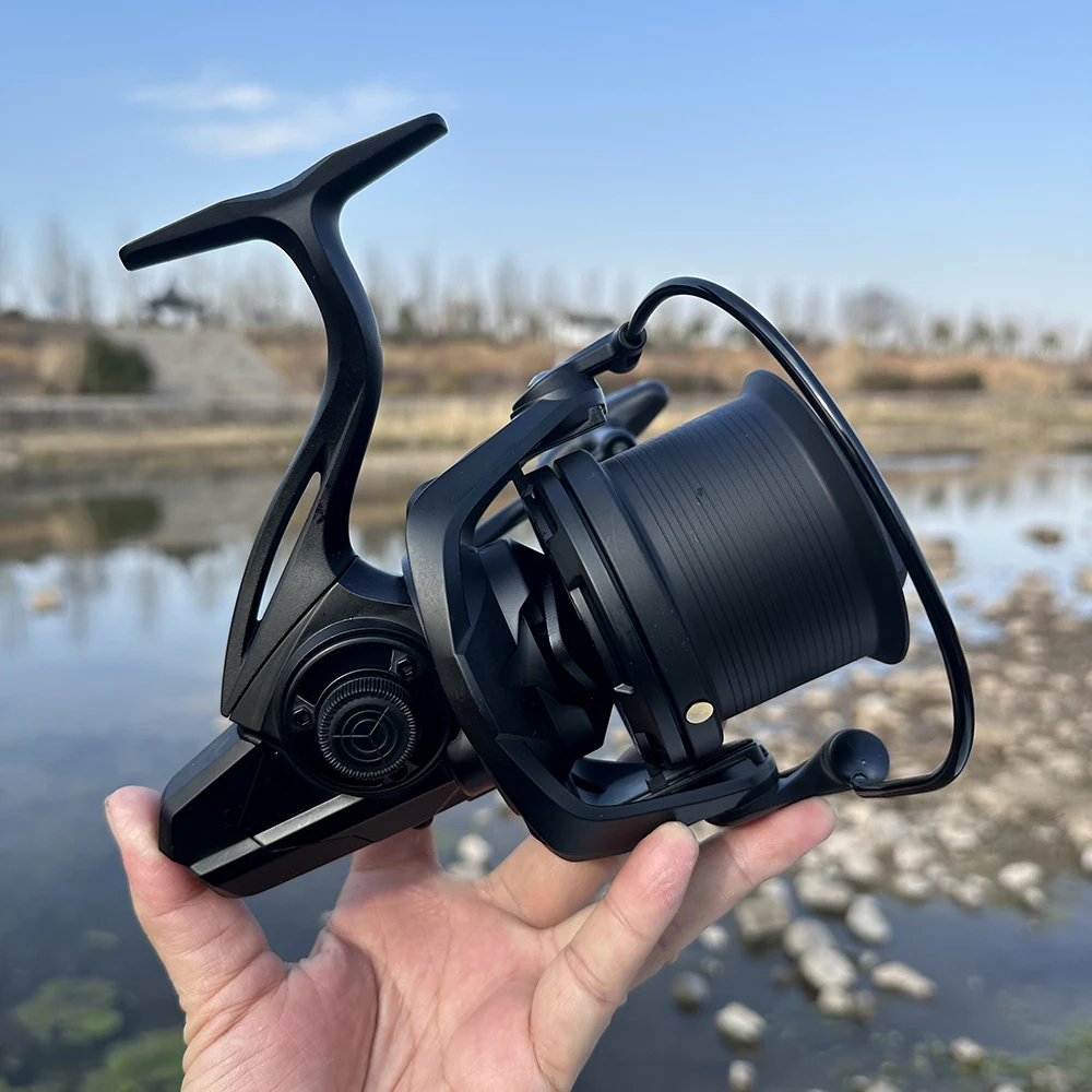 Carrete giratorio NGK serie 8000-14000 de tiro largo, relación de engranaje 4,8: 1, carrete de pesca para Surf, arrastre máximo de 44 libras, carrete grande de agua salada - imagen 2