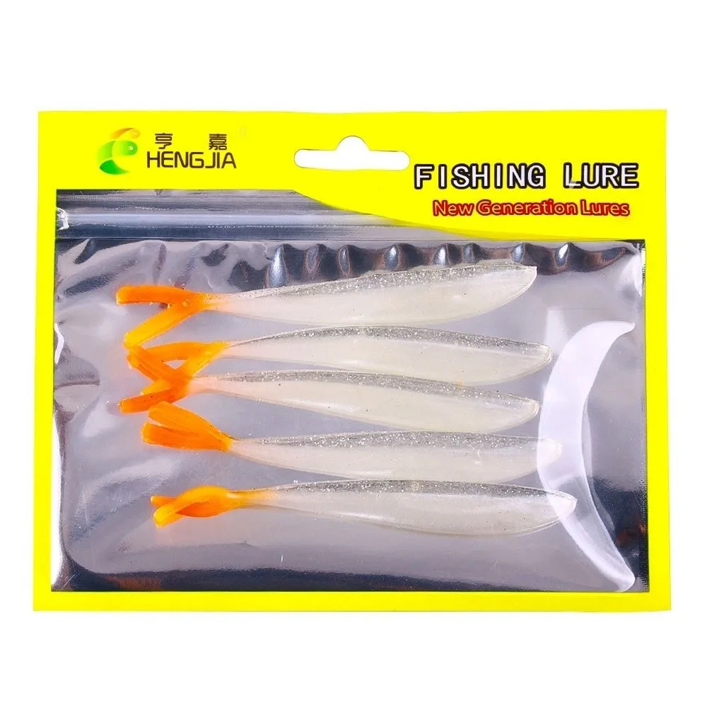 Wormen 3.9g 10.5 cm Zachte Siliconen Vissen Lokken Zachte Siliconen Vork-Staart Kunstaas Wobblers Snoekbaarzen Bass vissen - imagen 4