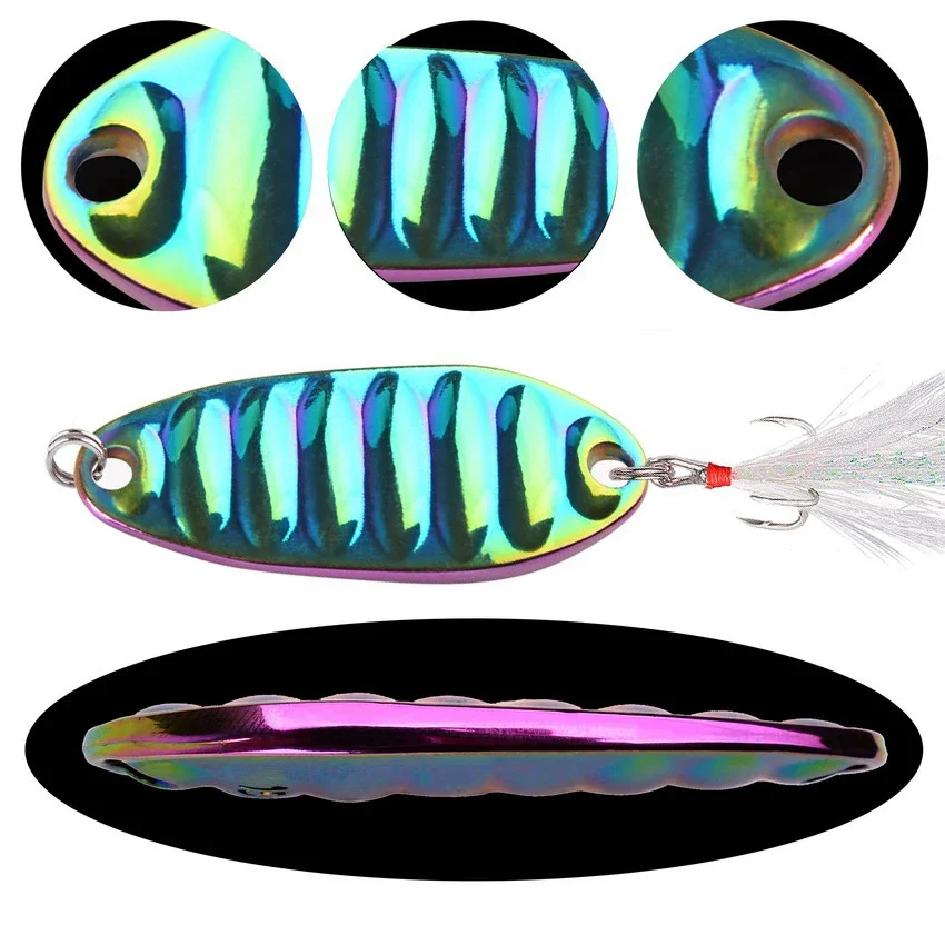 Señuelos VIB de Metal, 1 Uds., 1,5g-25g, lentejuelas, Wobbler, cuchara vibratoria, cebo de pesca, lubina, cebo duro Artificial, aparejos de pesca de cigarra - imagen 5