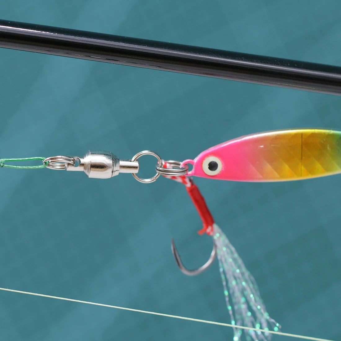 FishTrip 20 piezas giratorios de rodamiento de bolas con anillo dividido, aparejos terminales de conector de pesca de agua salada de acero inoxidable de alta resistencia - imagen 5