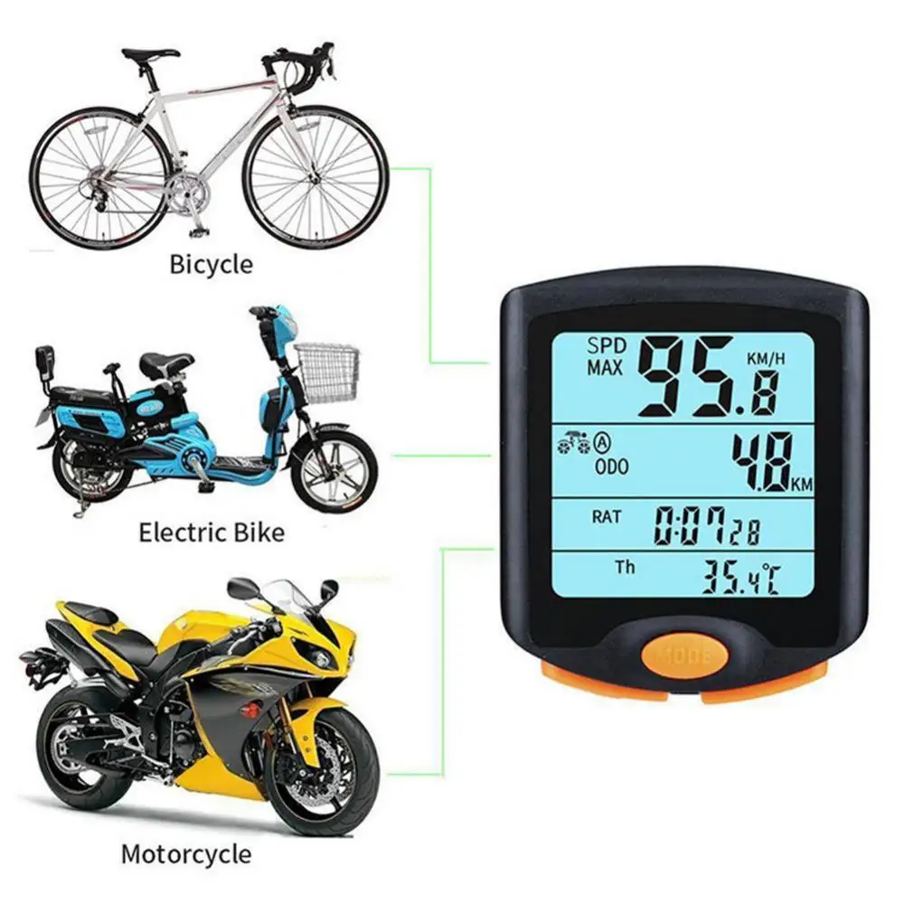 Medidor de velocidad de bicicleta de YT-813, ordenador Digital para bicicleta, odómetro LCD multifunción, sensores deportivos impermeables, velocímetro de ordenador para bicicleta - imagen 4
