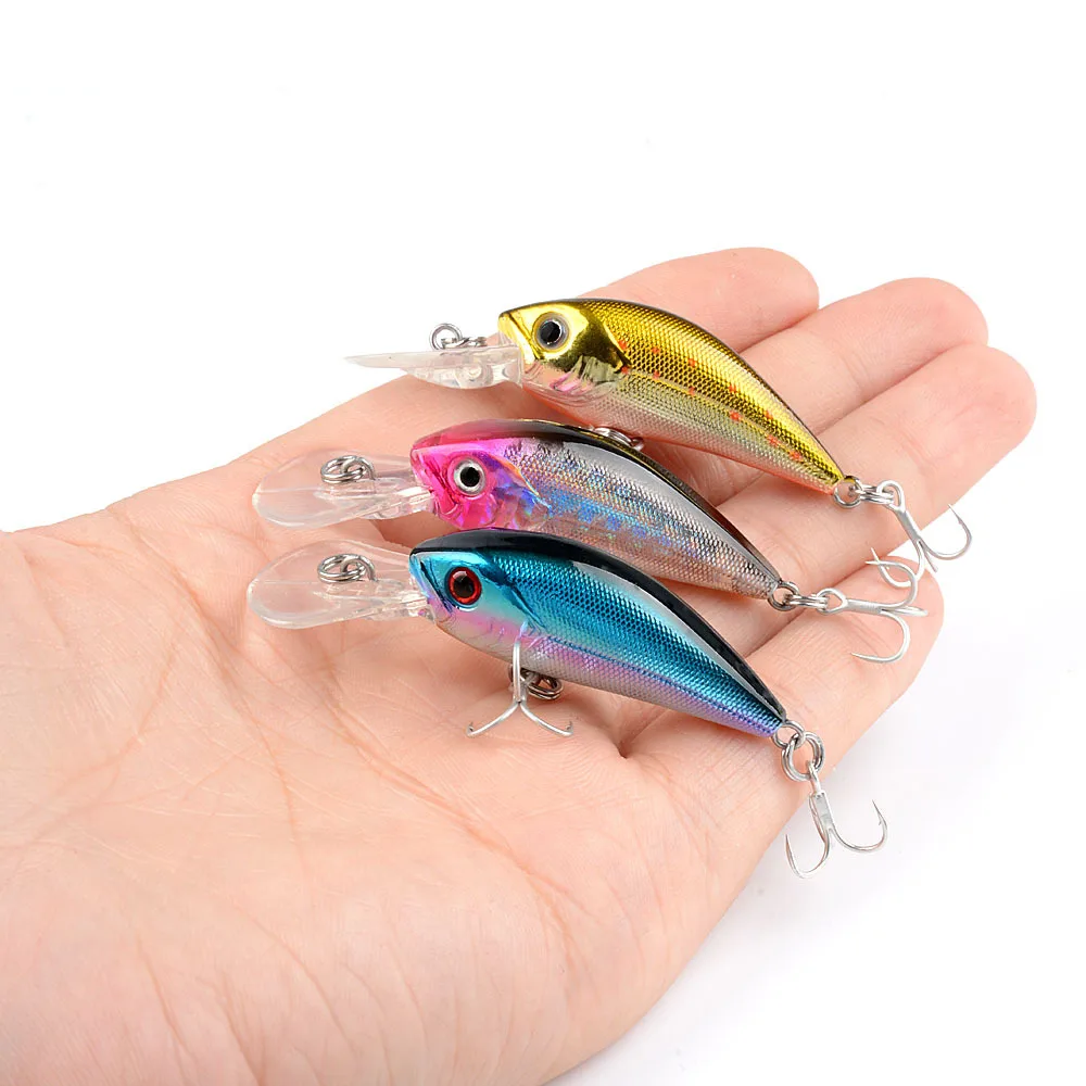 Señuelo de pesca de pececillos, 1 piezas, 58mm, 4g, Crankbait, cebo duro que se hunde, lubina Artificial Wobbler, accesorios de pesca con mosca japonesa - imagen 2