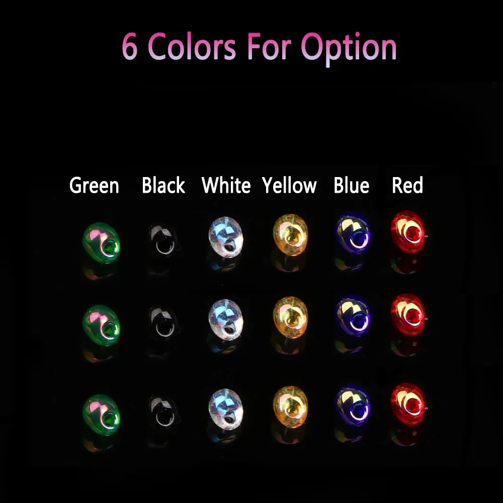 Bimoo 100 Uds 2,8mm/0,11 pulgadas cuentas de burbujas de lágrima de plástico Material para atar moscas cuentas transparentes para atar # 8~ # 12 Bug Midge Ninfa Emeger - imagen 4