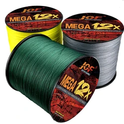 JOF 12X Sedal trenzado PE para mar, 0,16-0,55 mm, 25-120 lb