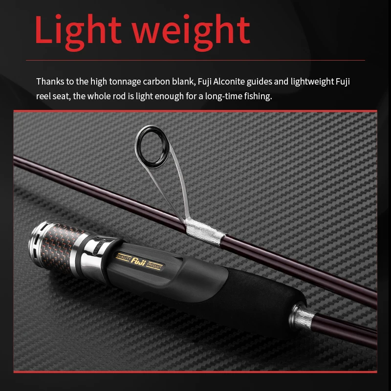 Ecooda Haiz caña de jigging lento carbono hueca-sólida para mar - imagen 3