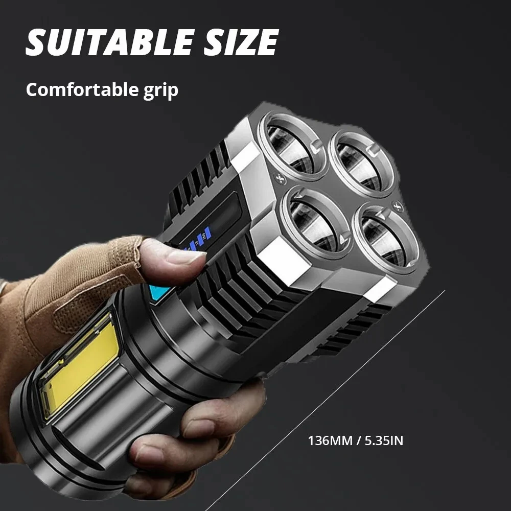 Linterna LED recargable de alta potencia para pesca nocturna - imagen 2