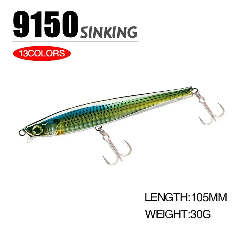 Swimbait hundimiento Minnow para pesca en agua salada (trolling) - imagen 3