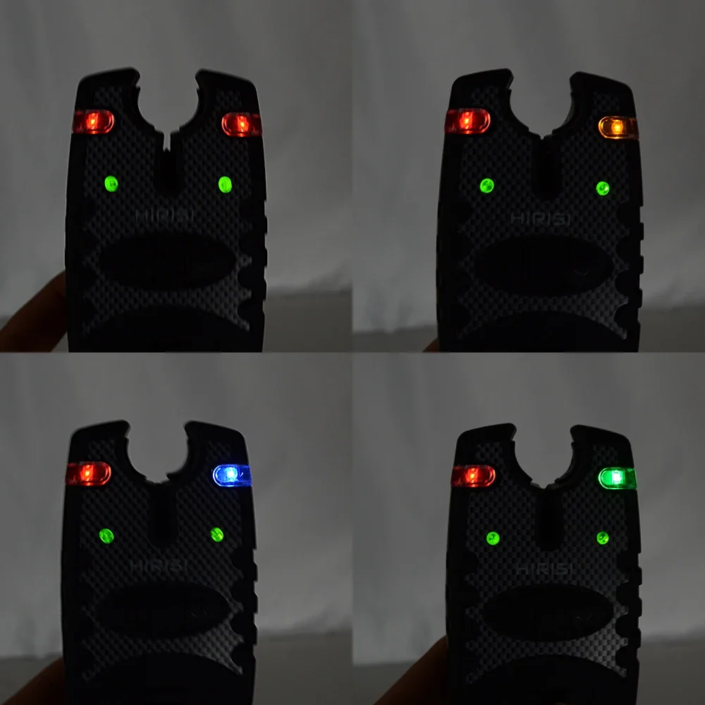 4 Uds LED indicadores de alarmas de pesca alarma de mordedura volumen ajustable sensibilidad del tono - imagen 3