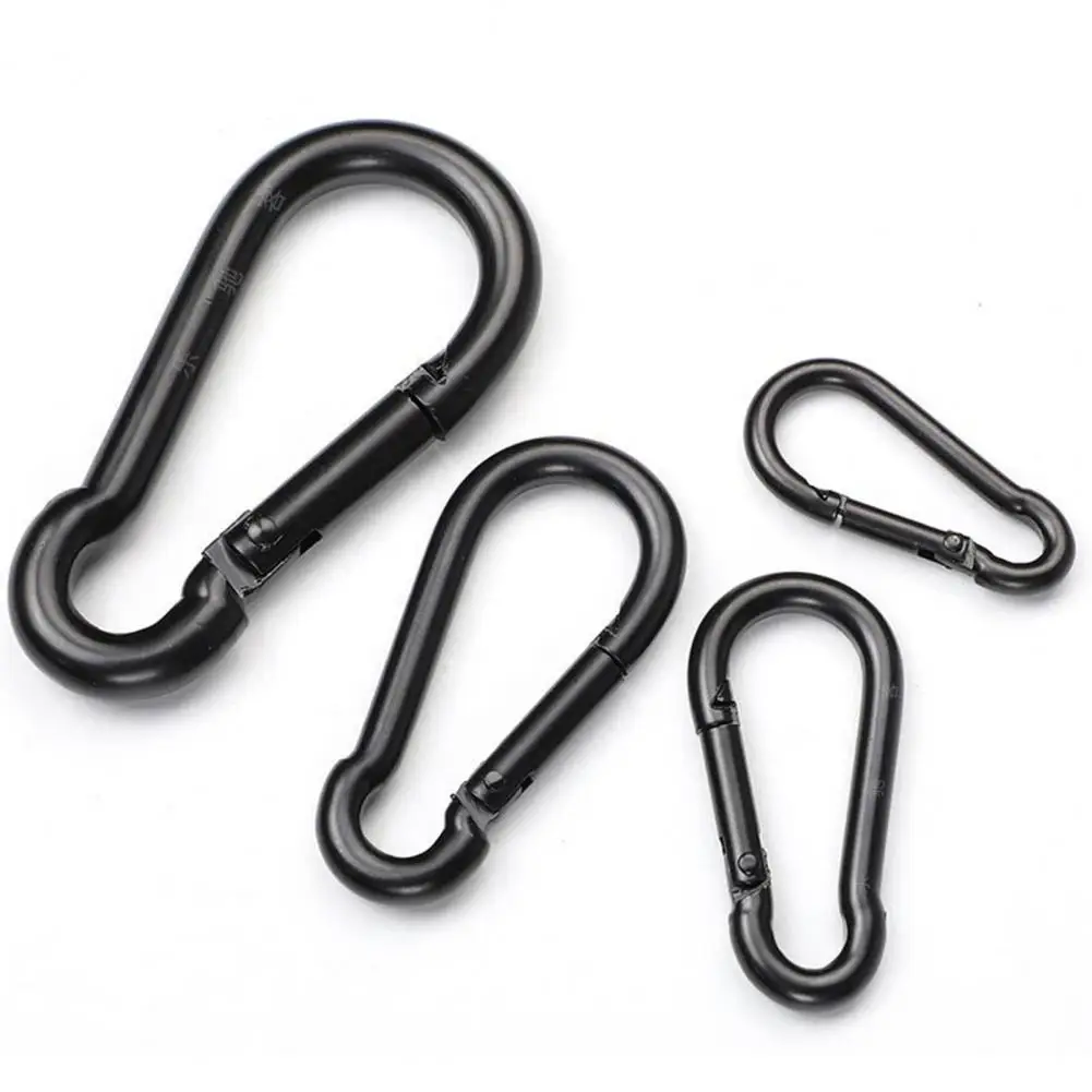 Mosquetones de escalada, conectores de cuerda de mosquetón de enlace rápido de alta resistencia y soporte de carga fuerte, suministros de acampada, 5 uds. - imagen 5