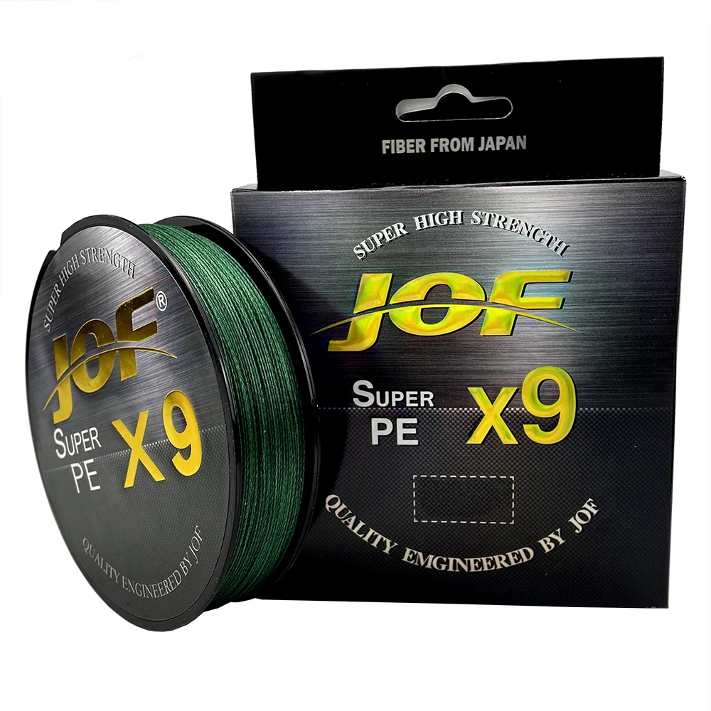 JOF-Hilo de pescar trenzado multifilamento, 9/12 hebras, 500m, accesorios de alambre PE Invisible, aparejos flotantes para carpa y lubina - imagen 2