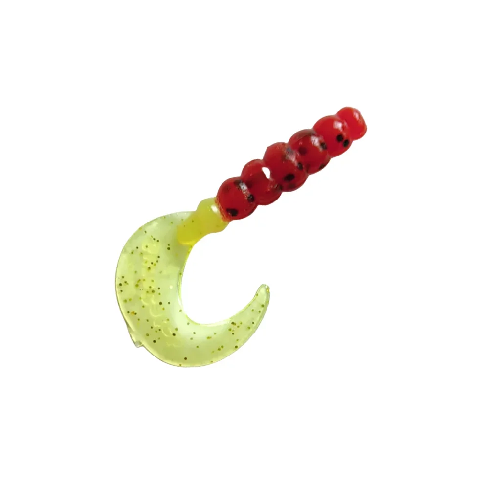 Señuelos blandos de pesca de piezas, gusano de silicona, larva, Swimbaits, sábalo, aparejo de pesca de agua dulce, trucha, lubina, Crappie, Bluegill, 40mm, 0,75g, 12 unidades - imagen 4