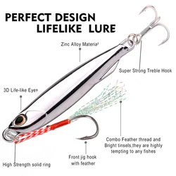 Señuelos metálicos trolling y jigging – Lubina, trucha, agua salada