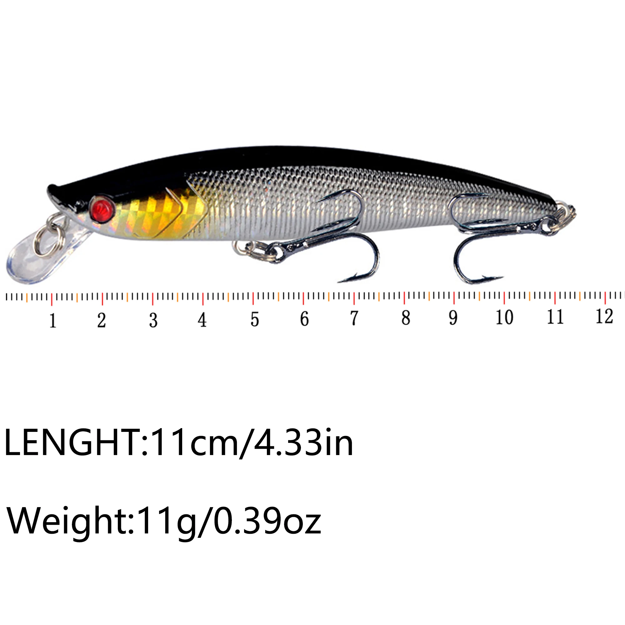 Señuelos de Pesca Crankbaits, cebo duro Artificial, Wobblers para Lucio, curricán, carpa, aparejos, Swimbait, 1 piezas - imagen 4