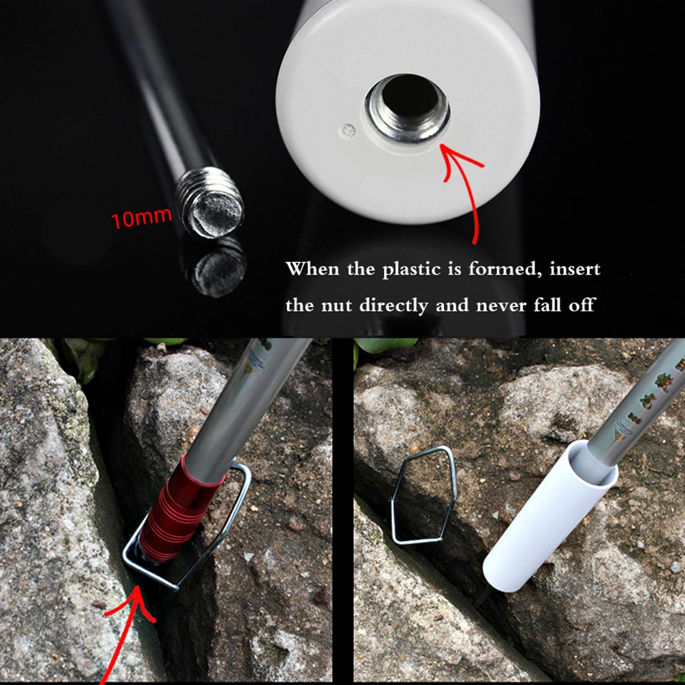 Nuevo Soporte para caña de pescar de acero inoxidable con manos libres, soporte para aparejos, soporte para caña desmontable, enchufe para suelo, herramientas para mar y río - imagen 4