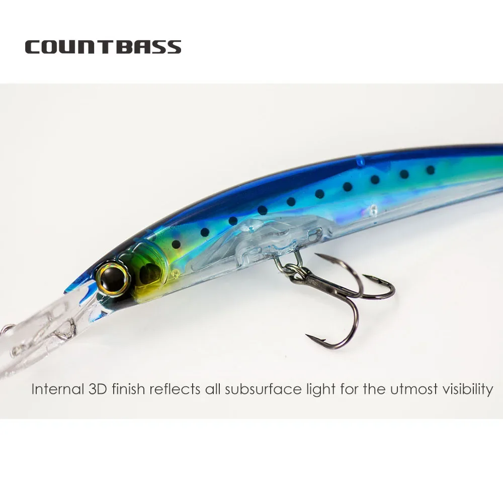 COUNTBASS Deep Diver Minnow Buceo Profundidad 4m Cebo de curricán Leurre HardBaits 130 mm 24,5 g - imagen 4