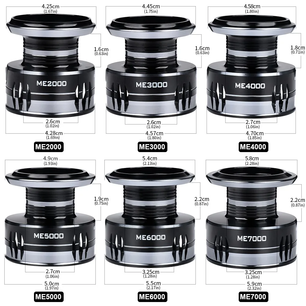 Carrete de pesca giratorio con mango de Metal CNC, carrete de fundición larga para barco de agua salada con espacio cero, relación de engranaje 5,2: 1, rodamientos 2 + 1BB para pesca en el mar - imagen 4