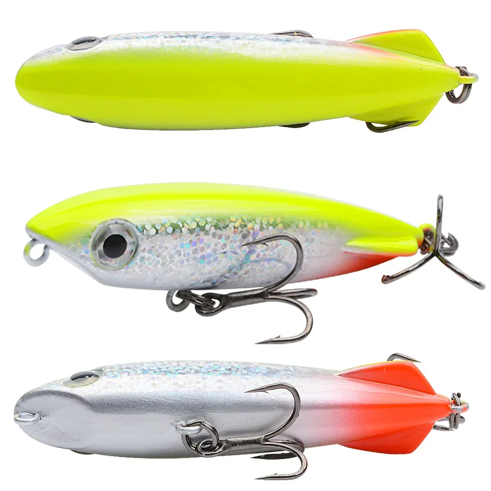 1 lápiz flotante 70mm 8,5g señuelo de pesca superficie Stickbait cebos artificiales para caminar Wobblers Trolling Jerkbait para Lucio - imagen 5
