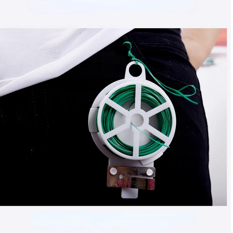 Bridas para cables de nailon para jardín, cinta de bucle para cables de alimentación, bridas para cables de flores, correas multifunción, cinta reutilizable de sujeción, 100M - imagen 2